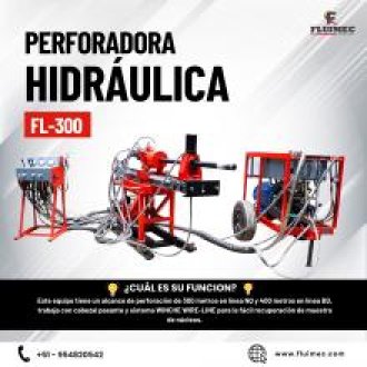 PERFORADORA HIDRAULICA FL - 300 RECUPERACION DE MUESTRA DE NUCLEOS 